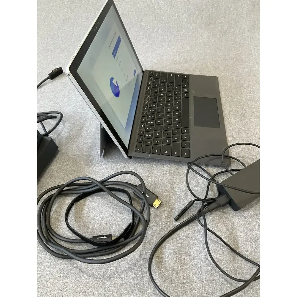 Microsoft Surface Pro 4 with Official Surface Dock and Power Adapter